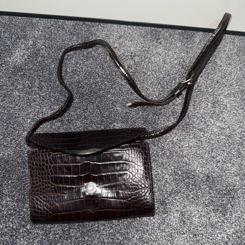 Vintage Ralph Lauren Alligator Sterling Silver Envelope Purse